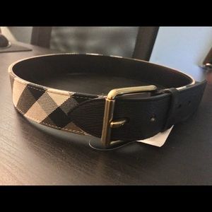 Burberry Mark House Check Belt